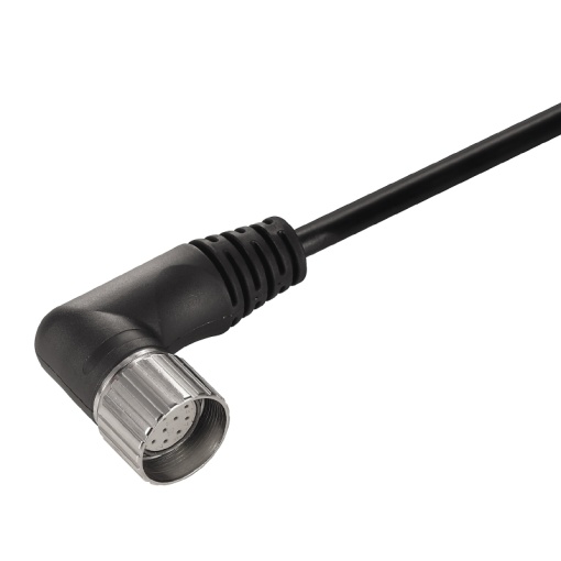 Sensor-actuator Cable, M23, Inner thread, Number of poles 12, 3 m, Socket, angled, LED No, Shielded No