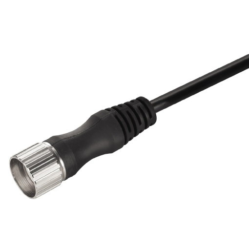 Sensor-actuator Cable, M23, Inner thread, Number of poles 12, 1 m, Female socket, straight, LED No, Shielded No