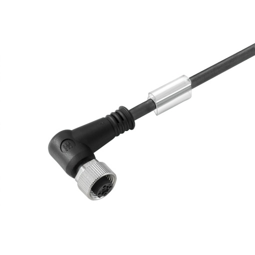 Sensor-actuator Cable, M12, Number of poles 8, 25 m, Socket, angled, LED No, Shielded No