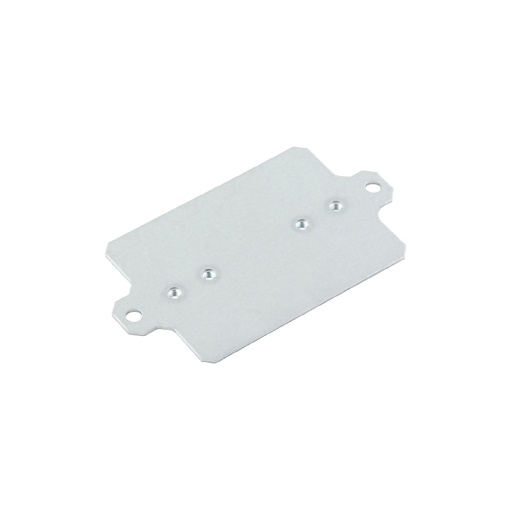 Mounting plate Housing, Klippon K aluminium empty enclosure, Mounting plate, 91 x 52 x 3 mm, Sheet steel, galvanized, galvanized, silver