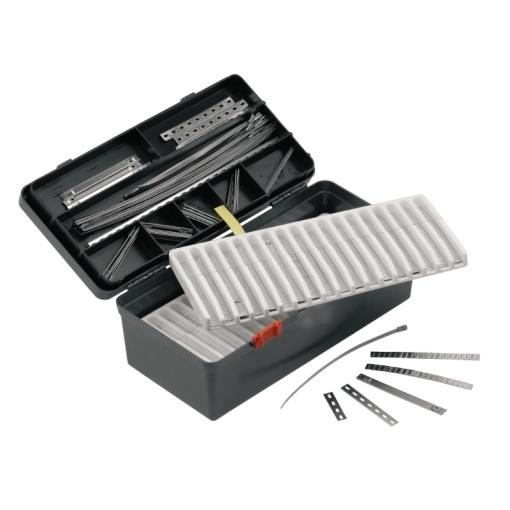 Cable coding system, silver, Mixed characters, Stainless steel 1.4404, 250 C