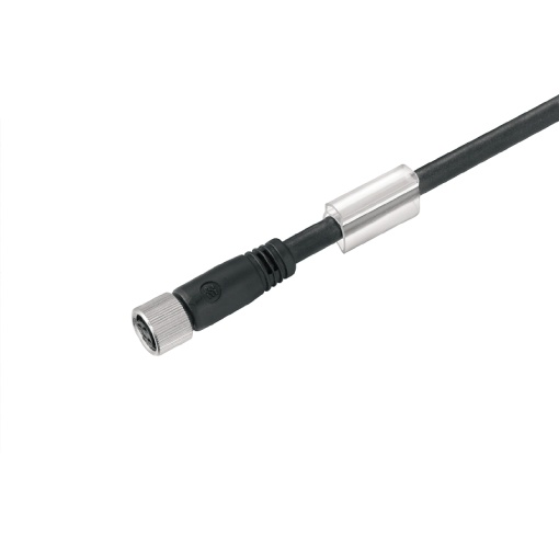 Sensor-actuator Cable, M8, Number of poles 4, 1.5 m, Female socket, straight, LED No, Shielded No