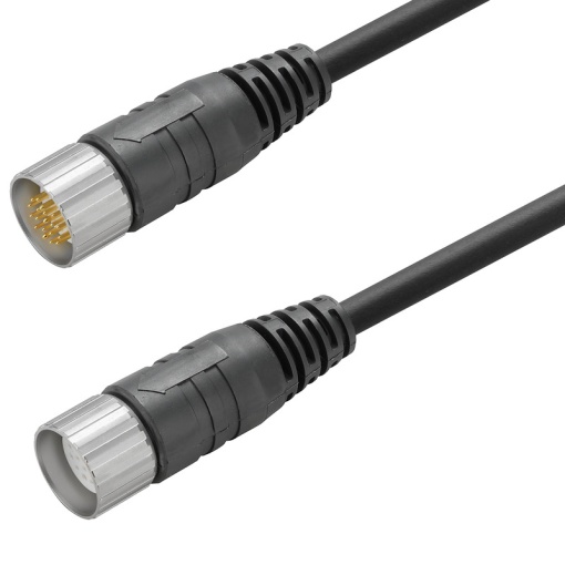 Sensor-actuator Cable, M23  M23, Number of poles 19, 5 m, pin, straight - socket, straight, LED No, Shielded No