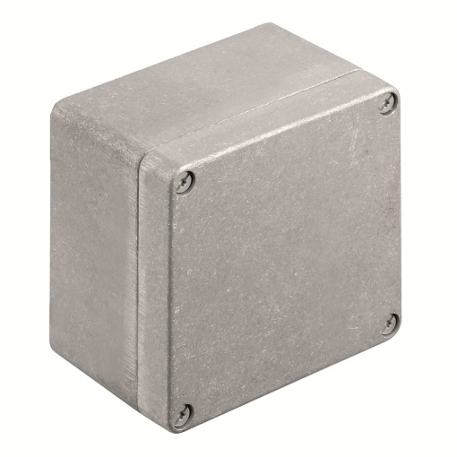 Metal housing, Width 122 mm, Height 120 mm, Depth 81 mm, untreated, Flange plate No, Aluminium AlSi12