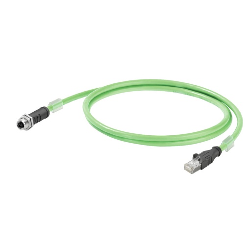 Copper data cable Assembled, Number of poles 8, Length 0.5 m