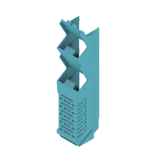 Side element Modular housing, Width 22.5 , IP20 in installed state, Plastic, light blue