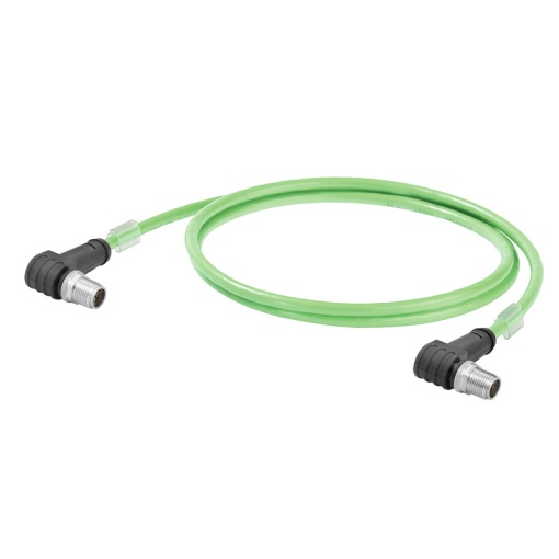 Copper data cable Assembled, Number of poles 8, Length 1.5 m