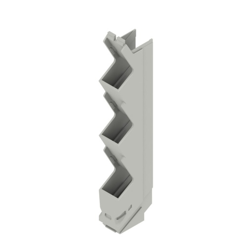 Side element Modular housing, Width 12.5 , IP20 in installed state, Plastic, Agate grey