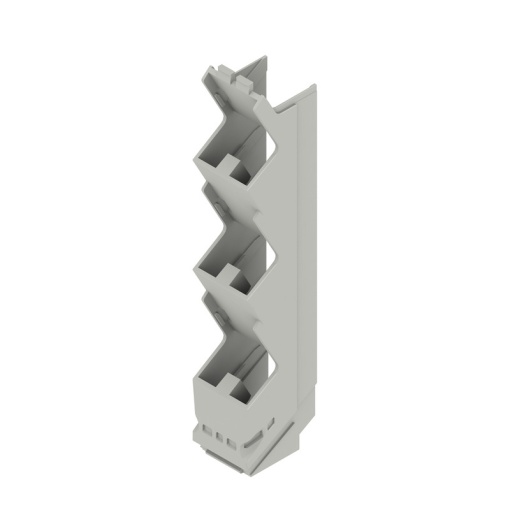 Side element Modular housing, Width 17.5 , IP20 in installed state, Plastic, Agate grey