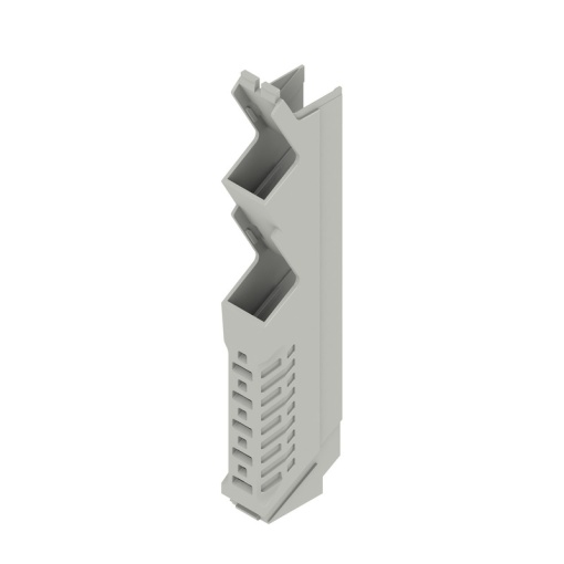 Side element Modular housing, Width 12.5 , IP20 in installed state, Plastic, Agate grey