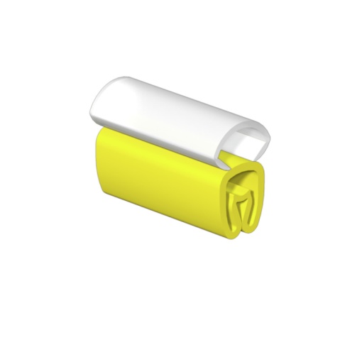 Cable coding system, yellow, Transparent, without, TPU