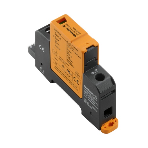 Surge arrester AC Type 2, Mains voltage 230 V  400 V, Low voltage network Single-phase, TN, Number of poles 1