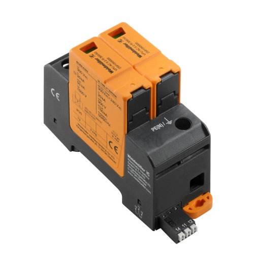 Surge arrester AC Type 2, Mains voltage 230 V  400 V, Low voltage network Single-phase, TN-S, Number of poles 2
