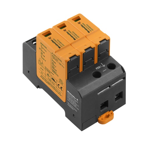 Surge arrester AC Type 2, Mains voltage 120 V  240 V, Low voltage network TN-C, Number of poles 3