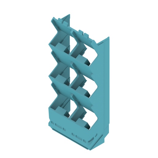 Side element Modular housing, Width 45 , IP20 in installed state, Plastic, light blue