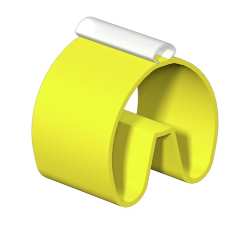 Cable coding system, yellow, Transparent, Conductor O.D.14 - 26 mm, without, Polyester, TPU, -30...90 C