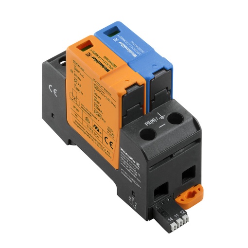 Surge arrester AC Type 2, Mains voltage 230 V  400 V, Low voltage network Single-phase, TN, TT, IT with N, IT without N, Number of poles 2