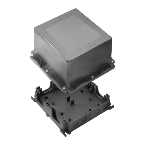Plastic housing, FieldPower, 196 x 196 x 155 mm, Plastic, GRP, untreated, black