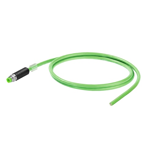 PROFINET Cable assembled, M8 D-code - IP67 straight pin, Open, Number of poles 4, Length 20 m