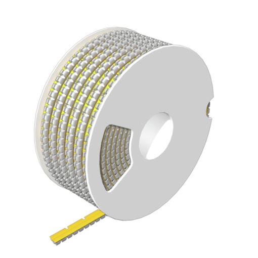 Cable coding system, yellow, Conductor O.D.2.5 - 3.3 mm, without, PC-ABS, TPU