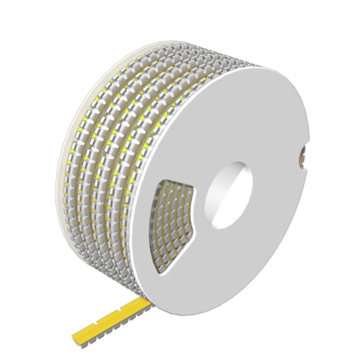 Cable coding system, yellow, Conductor O.D.2.5 - 4 mm, without, PC-ABS, TPU