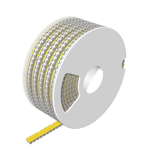 Cable coding system, yellow, Conductor O.D.2.5 - 4 mm, 24, without, PC-ABS, TPU
