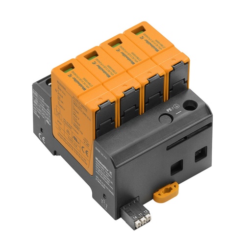 Surge arrester AC Type 2, Mains voltage 230 V  400 V, Low voltage network TN-C-S, TN-S, Number of poles 4