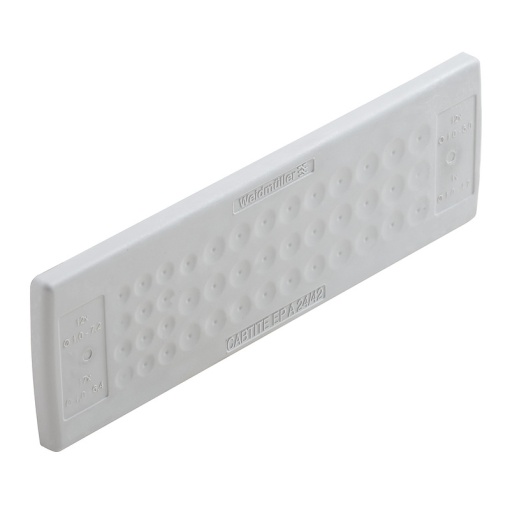 Cable feed-through plate cable entry system, Cabtite cable entry system, TPE, grey, 142 x 44 x 12 mm, Depth 12 mm, -40 C90 C, IP54