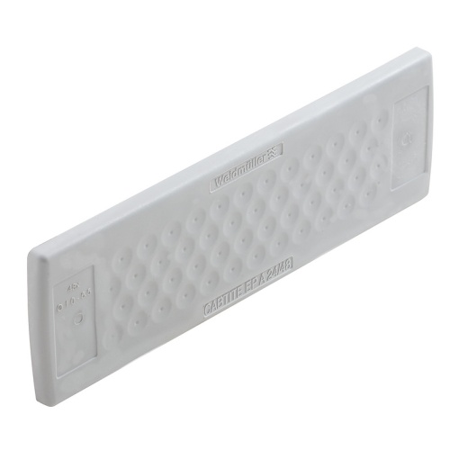 Cable feed-through plate cable entry system, Cabtite cable entry system, TPE, grey, 142 x 44 x 12 mm, Depth 12 mm, -40 C90 C, IP54
