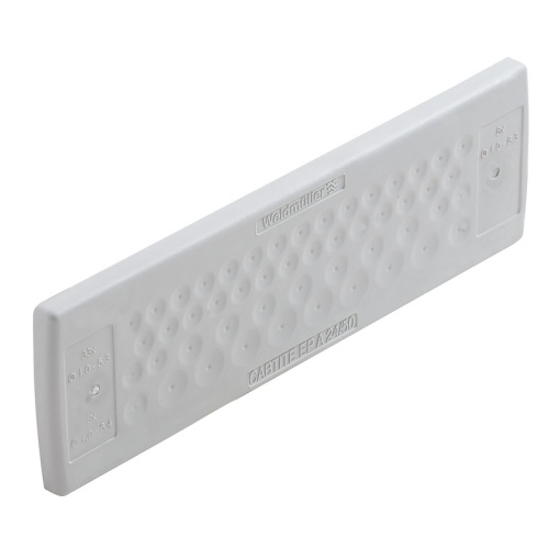 Cable feed-through plate cable entry system, Cabtite cable entry system, TPE, grey, 142 x 44 x 12 mm, Depth 12 mm, -40 C90 C, IP54
