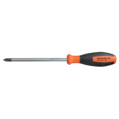 Crosshead screwdriver, Form Pozidrive, round, Size 3, Blade length 150 mm