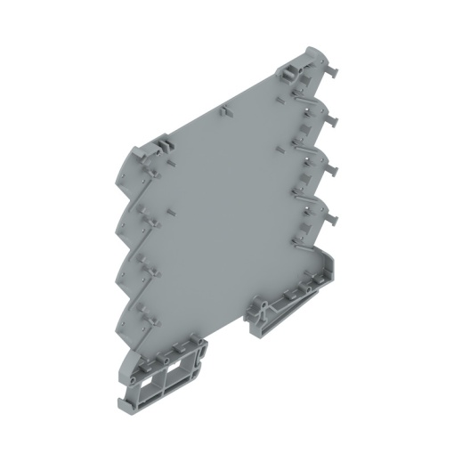 Housing base Modular housing, Width 6.1 , IP20 in installed state, Plastic, Traffic grey RAL