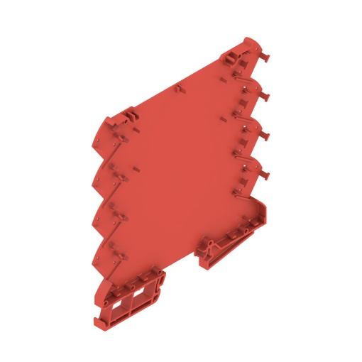 Housing base Modular housing, Width 6.1 , IP20 in installed state, Plastic, red