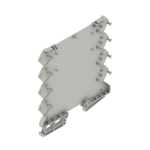 Housing base Modular housing, Width 6.1 , IP20 in installed state, Plastic, Agate grey