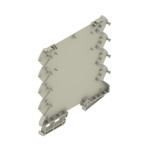 Housing base Modular housing, Width 6.1 , IP20 in installed state, Plastic, Pebble grey