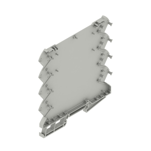 Housing base Modular housing, Width 6.1 , IP20 in installed state, Plastic, Agate grey