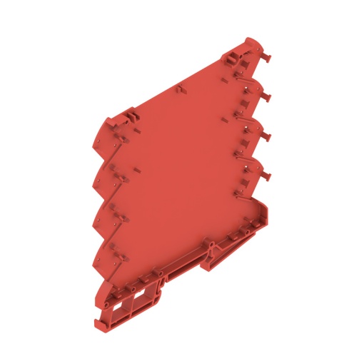 Housing base Modular housing, Width 6.1 , IP20 in installed state, Plastic, red