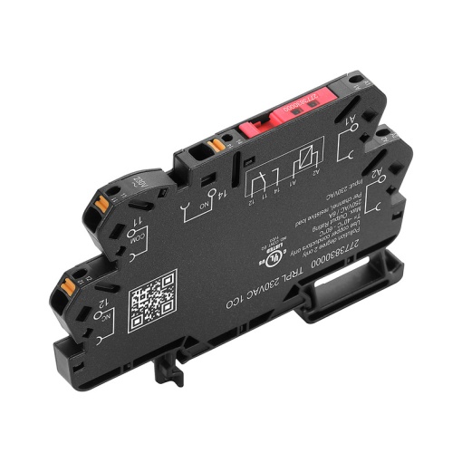 Relay module, 230 V AC 10 %, Green LED, 1 CO contact AgNi , 250 V AC, 6 A, PUSH IN
