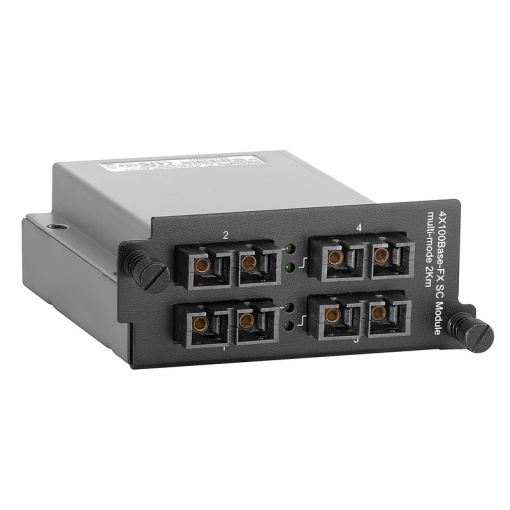 Media interface module, Fast Ethernet, 4x SC Multi-mode