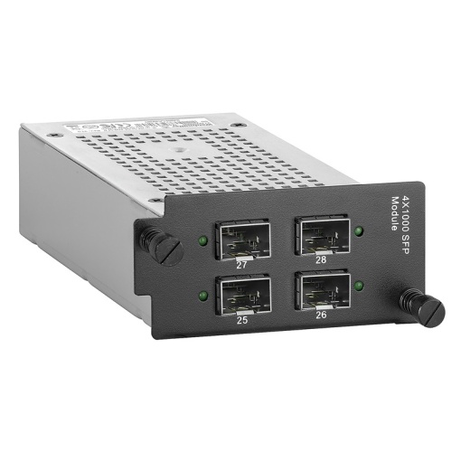 Media interface module, Gigabit Ethernet10-Gigabit Ethernet, 4x 1000BaseSFP10GBaseSFP slot