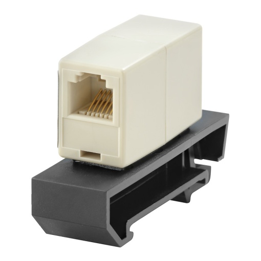 Feed-through plug-in connector RJ12, IP20, Connection 1 RJ12, Connection 2 RJ12, Coupling