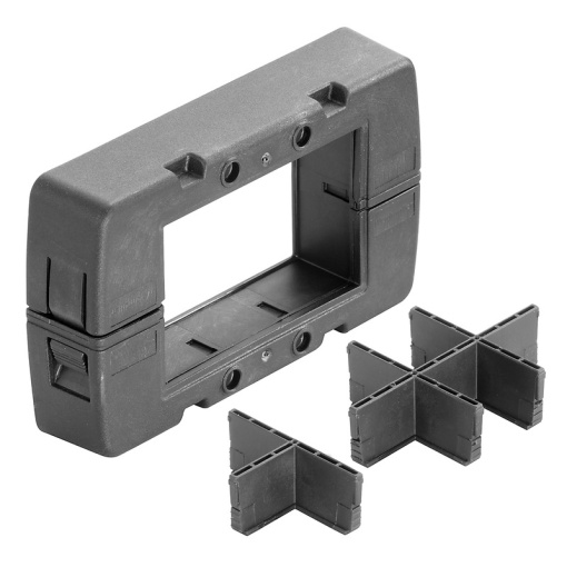 Sealing frame Cable entries system, Cabtite cable entry system, Polyamide, glass fibre-reinforced, Deep black, 106 x 64 x 24.2 mm, -40 C120 C, 