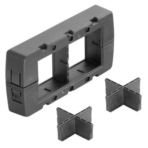 Sealing frame Cable entries system, Cabtite cable entry system, Polyamide, glass fibre-reinforced, Deep black, 126 x 64 x 24.2 mm, -40 C120 C, 