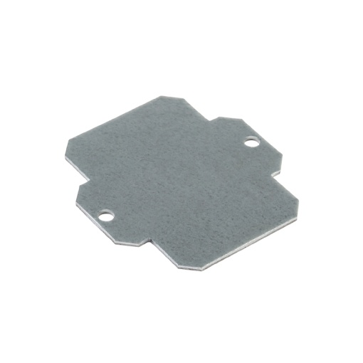 Mounting plate Housing, Klippon K aluminium empty enclosure, Mounting plate, 61 x 52 x 3 mm, Sheet steel, galvanized, galvanized, silver