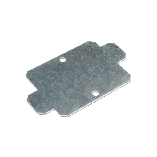 Mounting plate Housing, Klippon K aluminium empty enclosure, Mounting plate, 114 x 67 x 2 mm, Sheet steel, galvanized, galvanized, silver