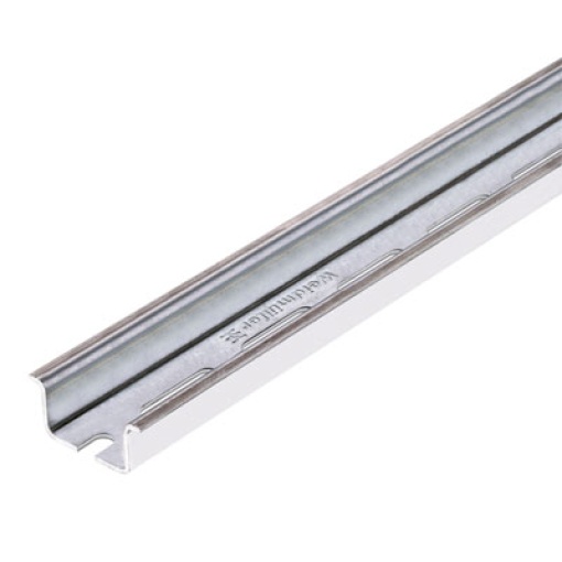 Terminal rail, Accessories, Steel, galvanic zinc plated and passivated, Width 2000 mm, Height 35 mm, Depth 15 mm