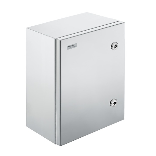 Metal housing, Width 300 mm, Height 400 mm, Depth 200 mm, untreated, Flange plate No, Stainless steel 1.4301 304