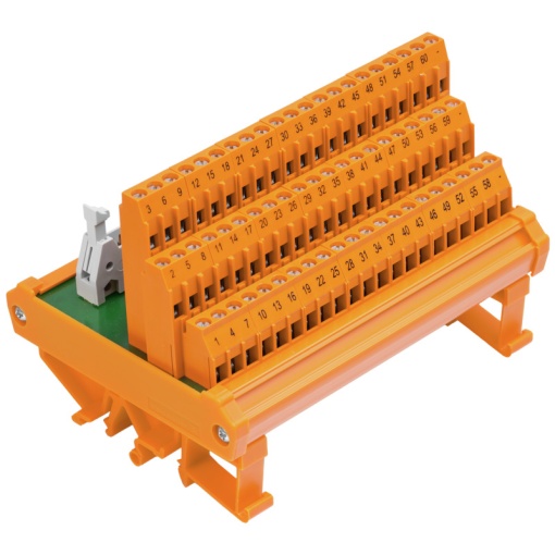 Interface module with terminal, connector, Plug-in connector in acc. with IEC60603-13  DIN41651, 60-pole, LL3R 5.08 mm, Screw connection