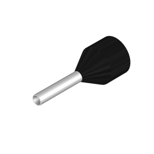 Wire end ferrule, 1.5 mm², Stripping length 15 mm, Colour black, Insulation Available