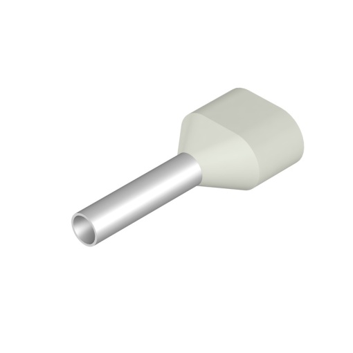 Wire end ferrule, 0.75 mm², Stripping length 11 mm, Colour white, Insulation Available